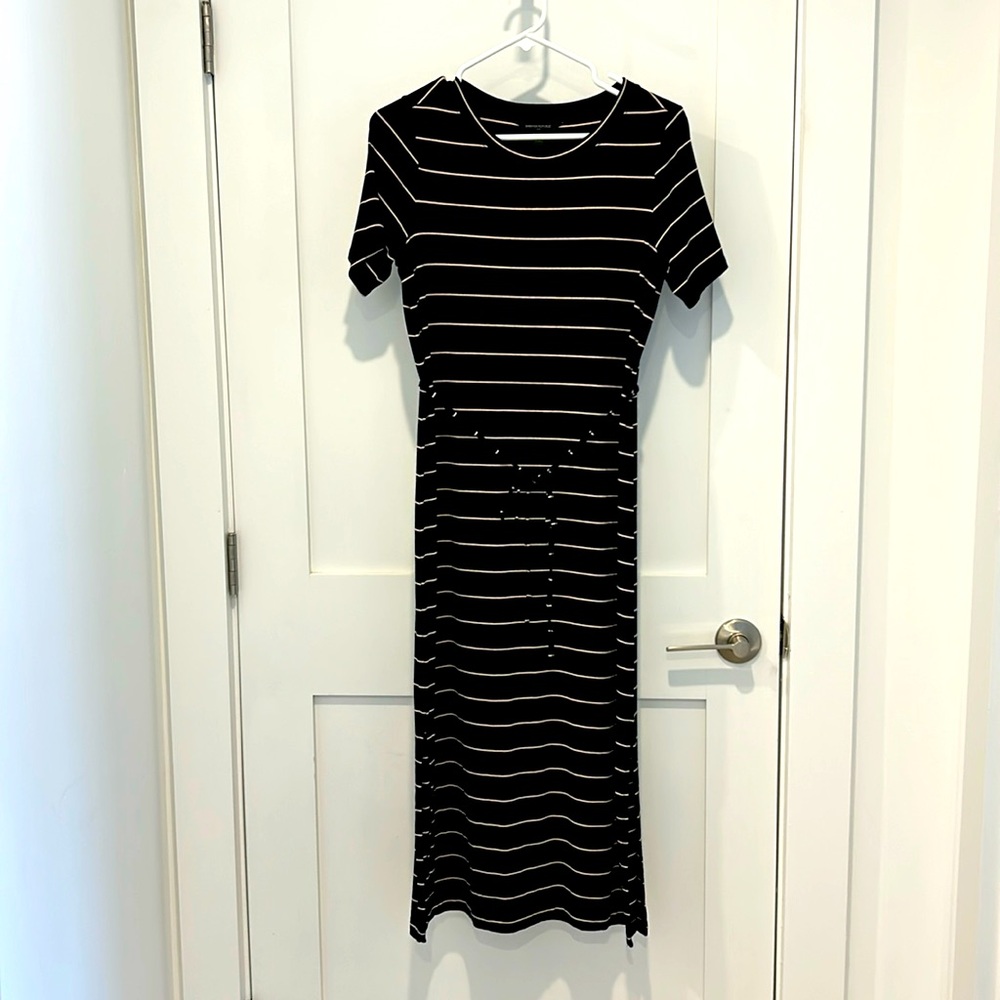 Banana Republic, navy striped dress